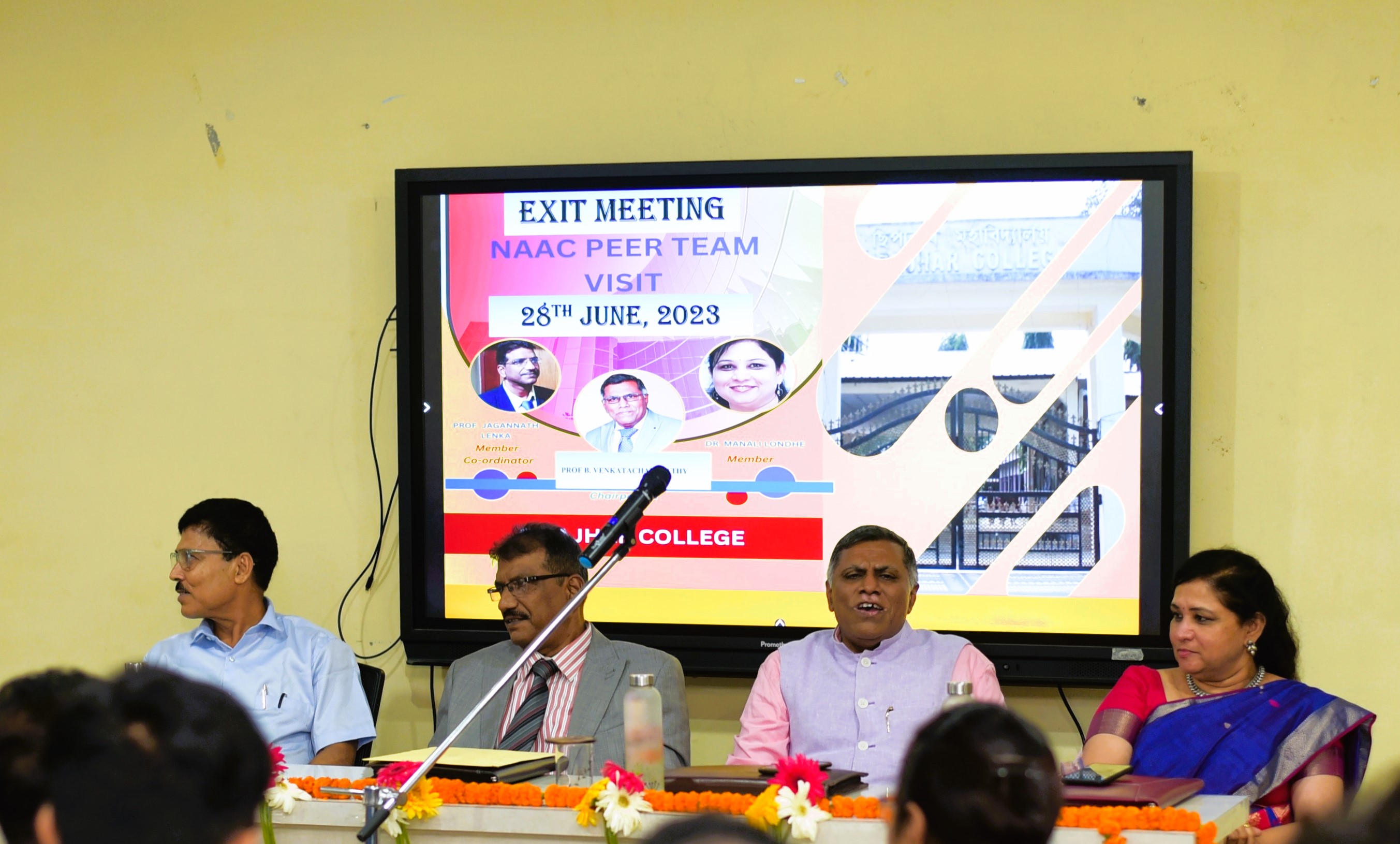 NAAC Peer Team Visit 27-28 June, 2023