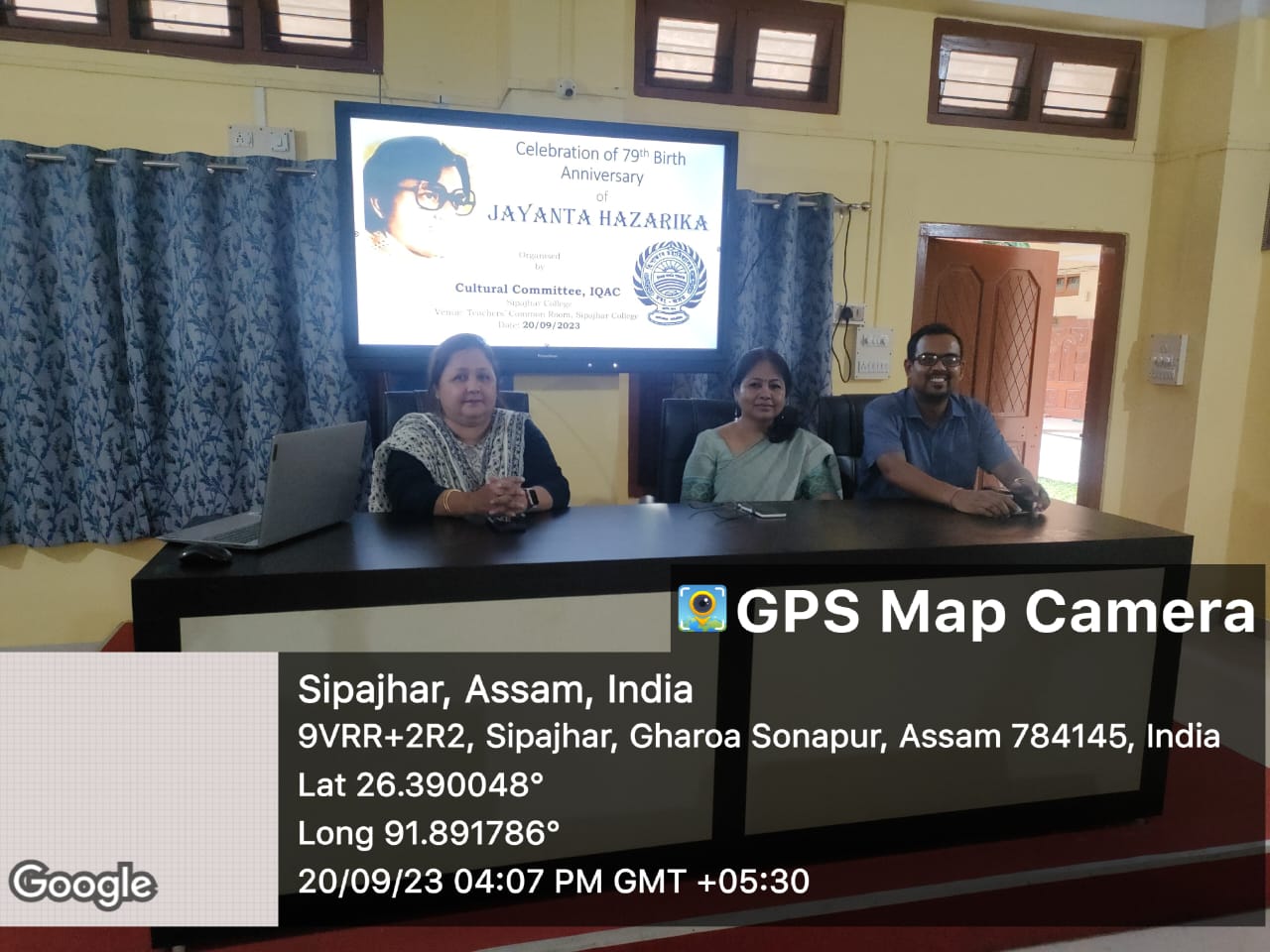 Celebration of 79th Birth Anniversary of Jayanta Hazarika 20.09.2023