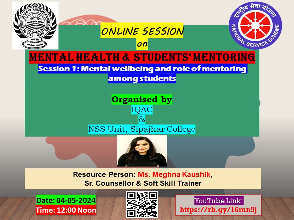Session 1: Mental wellbeing and role of mentoring among students 04.05.2024