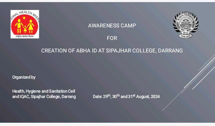 3 days Awareness Camp for the creation of ABHA ID 29.08.2024