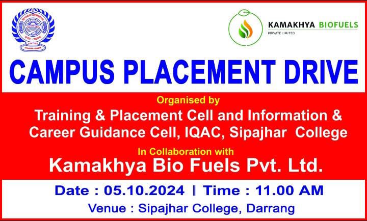 Campus Placement Drive 05.10.2024