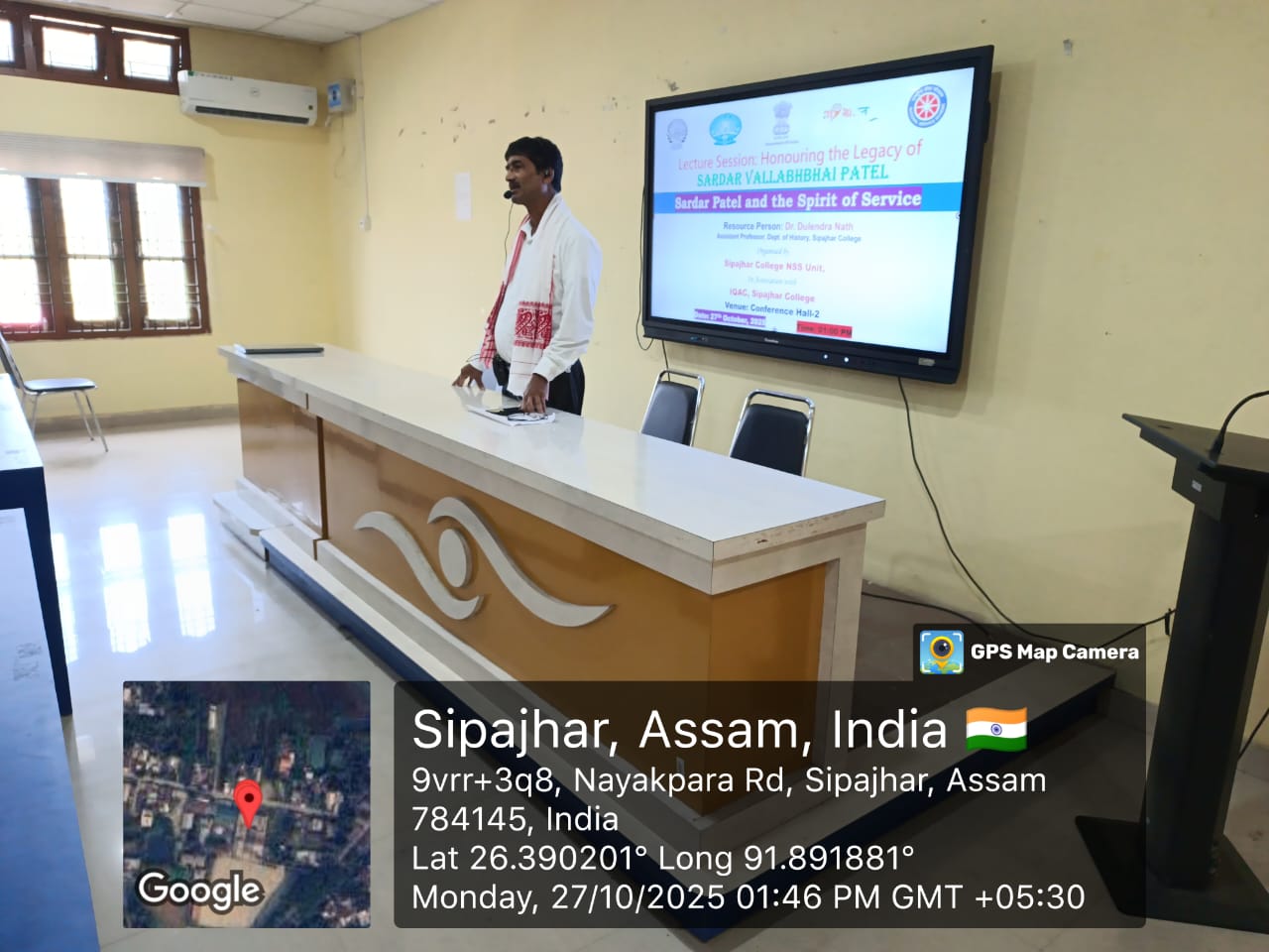 Lecture session on “Sardar Patel and the Spirit of Service” @Sardar 150th Birth Anniversary 27/10/2025