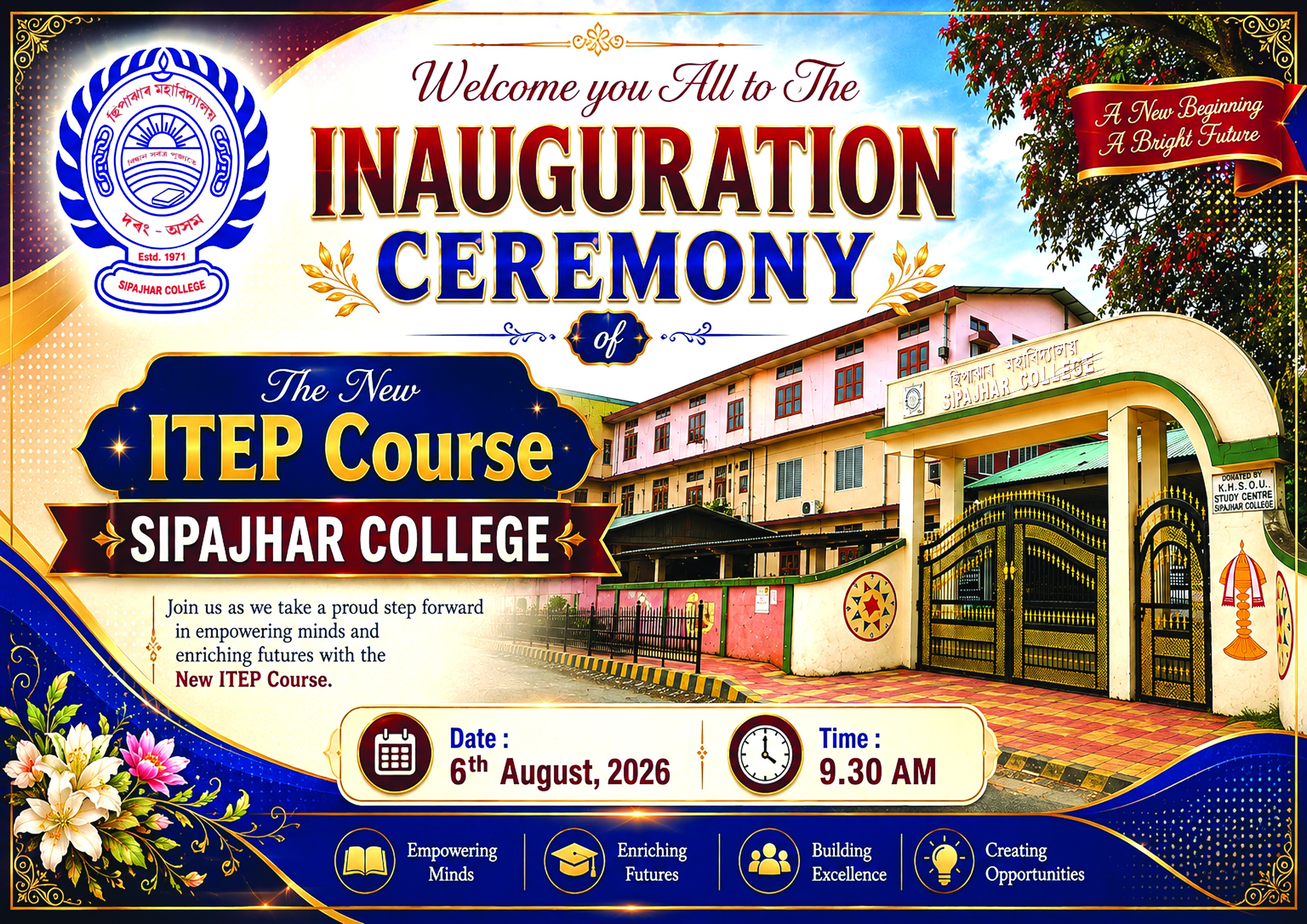 Inauguration Ceremony of ITEP Course